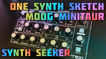 One Synth | Moog Minitaur | Berlin School Sketch