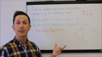 How to Find the Scalar Equation of a Plane