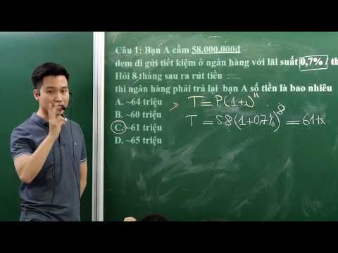 BÀI TOÁN LÃI SUẤT (PHẦN 1) RẤT HAY _Toán 12 (Mới)_ Thầy Nguyễn Quốc Chí