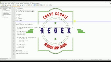 Regex Crash Course - Intro