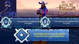 SoT: Fastest Legendary Pirate and Ship Milestone Titles and Achievements! (Season 7)
Ahoy Maties! Welcome to season 7 of Sea of Thieves which has brought us captaincy! There are two achievements (A Professional Pirate and A Seasoned Ship) that are tied to unlocking legendary titles by progressing your pirate milestones and ship milestones, respectively. BE SURE YOU ARE ON A CAPTAINCY SHIP YOU OWN WHILE DOING THIS!!
As of right now, the achievements do not unlock upon unlocking those titles, but are, instead, tied to reaching a particular class milestone to rank 50 within a group section of the milestones.
The fastest way to do this is to do the Tall Tale Milestone in the Voyager section as completing one will progress it up one level. We can use the checkpoint system for the Shroudbreaker tall tale and complete this relatively quickly 50 times to unlock the A Professional Pirate and A Seasoned Ship achievements!
Shout out to Onsidic on TrueAchievements for help with the ways to get this achievement to unlock!!
I hope you find it helpful!
-Damron Out
#SoT #BeMoreCaptain #BeMorePirate SoT: Fastest Legendary Pirate and Ship Milestone Titles and Achievements! (Season 7)