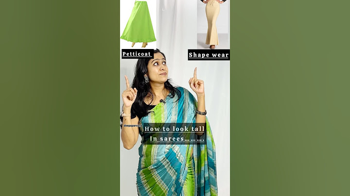How to look tall &slim in sarees|saree styling|fashionhacks#deepaparvana