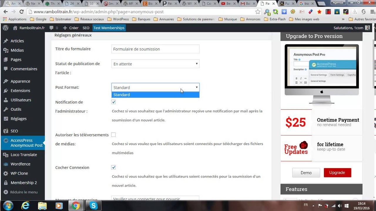 Démonstration vidéo du plugin WordPress AccessPress Anonymous Post ...