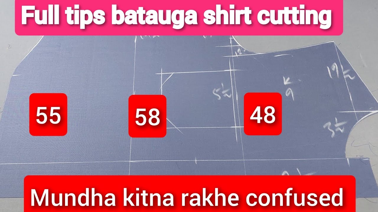 shirt cutting 48 chest 58 waist full havy size shirt cutting and