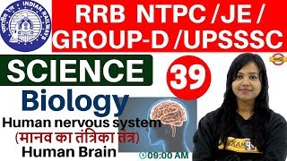 Class-39 ||RRB NTPC/JE/GROUP-D /UPSSSC/SSC ||Science || Biology| By Amrita Ma'am| nervous system