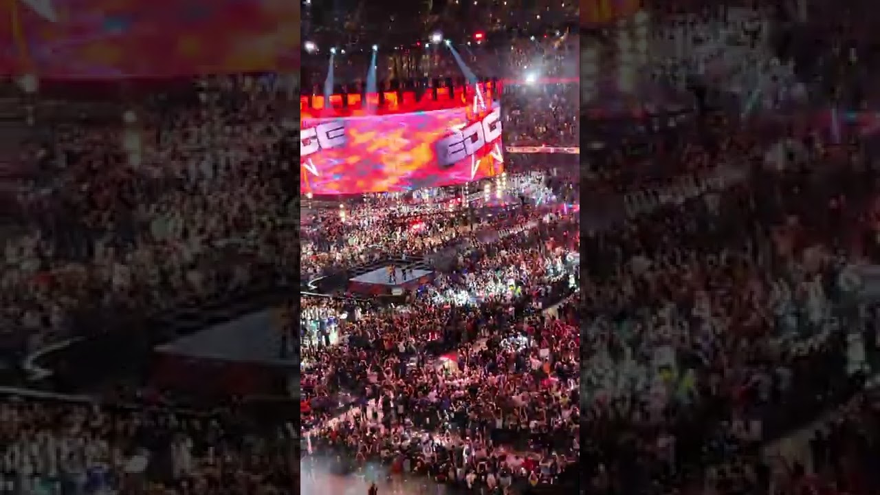 Edge entrance at WWE Clash at the Castle 