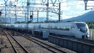 【吹田出場回送】683系N03編成+681系W11編成近江舞子駅通過