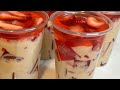 Gelatinas Fresas con Crema