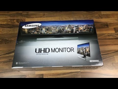 Samsung U28E590D 4K UHD Monitor - Review Test Unboxing