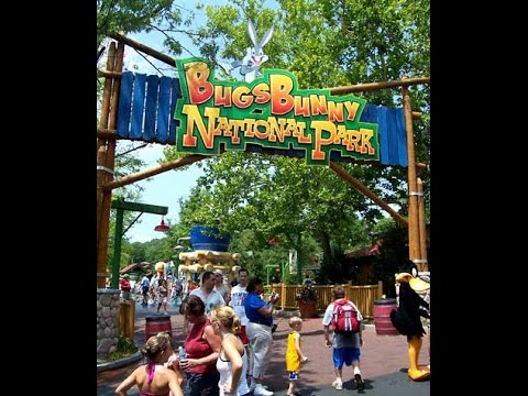 Six Flags St. Louis Bugs Bunny National Park Children Rides - YouTube