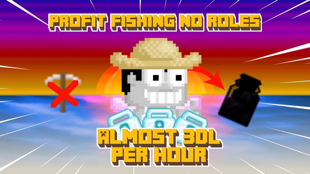 BEST GROWTOPIA PROFIT 2025! FISHING PROFIT NO ROLE 3DL PER JAM?!