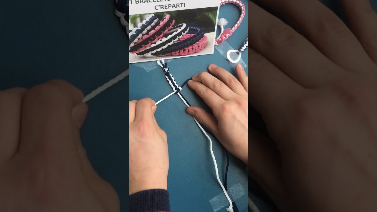 tuto bracelet macrame - • [tuto] le bracelet en macramé • - YouTube