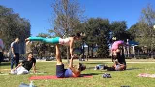 Orlando Acro Club - standard exercise for base.