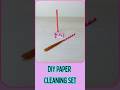 Mini but Mighty! 😱 DIY Paper Mini Cleaning Set | Genius Home Hack ✨
