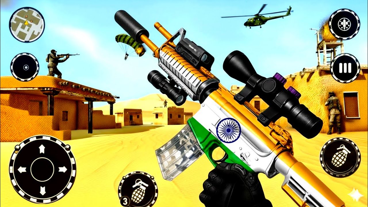 FPS Robot Shooter Strike Anti-Terrorist Shooting🚁🪂 New #2026​ Update  Android GamePlay