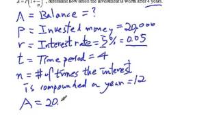 MA 119 Final Review 18 Exponential equation – Compound Interest