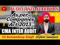 AUDIT AND AUDITORS AS PER COMPANIES ACT 2013 [CMA INTER AUDIT] BY CS RAMANDEEP SINGH