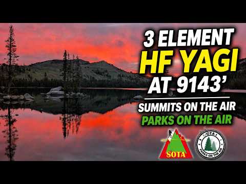 SaVVy 3 Element Portable Yagi at 9143' SOTA - POTA Base Camp