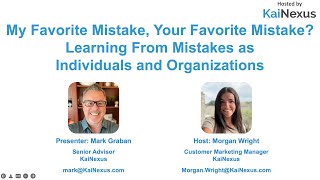 My Favorite Mistake? Learning From Mistakes in Continuous Improvement & Leadership