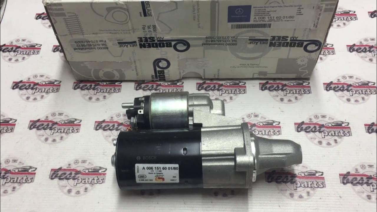 Где находится стартер мерседес w204 A006151600180 Стартер Mercedes SLK R171 / C W204 / GLK X204 / E C207/W212 / CL C