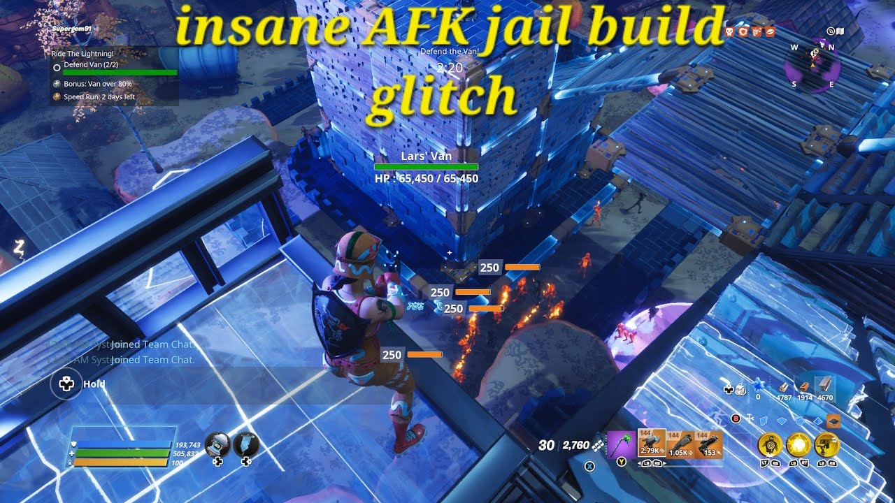 Insane AFK stall build glitch any mission most watch [v25.11] Fortnite Save The World