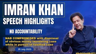 Chairman lmran Khan Speech Highlights with English Subtitles | 25 July2023