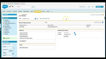 Salesforce Classic: Opportunities Record Overview