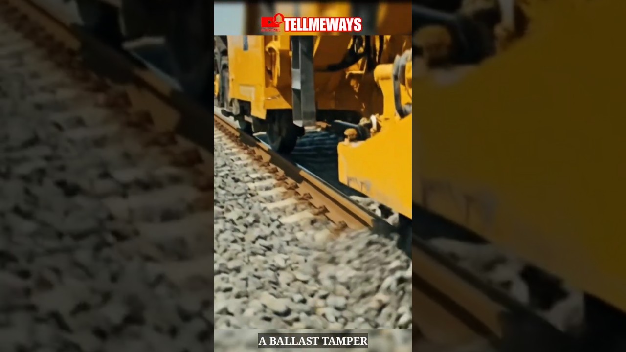 This Is How a Ballast Tamper Works on Railway Tracks! 🚆🛠️