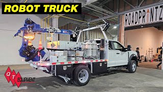 The Future of Road Markings: Fully Robotic Painting Truck in Action