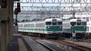 113系阪和色 和歌山駅到着 【JR West 113 series EMU,Hanwa color】