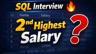 Find Second Highest Salary in SQL | Interview Question with Easy Example