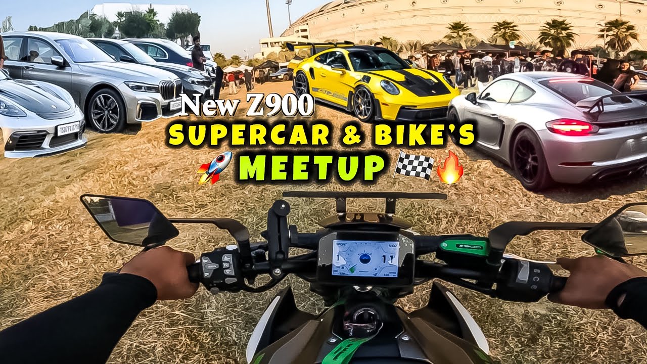 2025 Z900 Ride Review + Superbike & Supercar Meetup Experience🚀🔥| Epic Sound & Reactions!