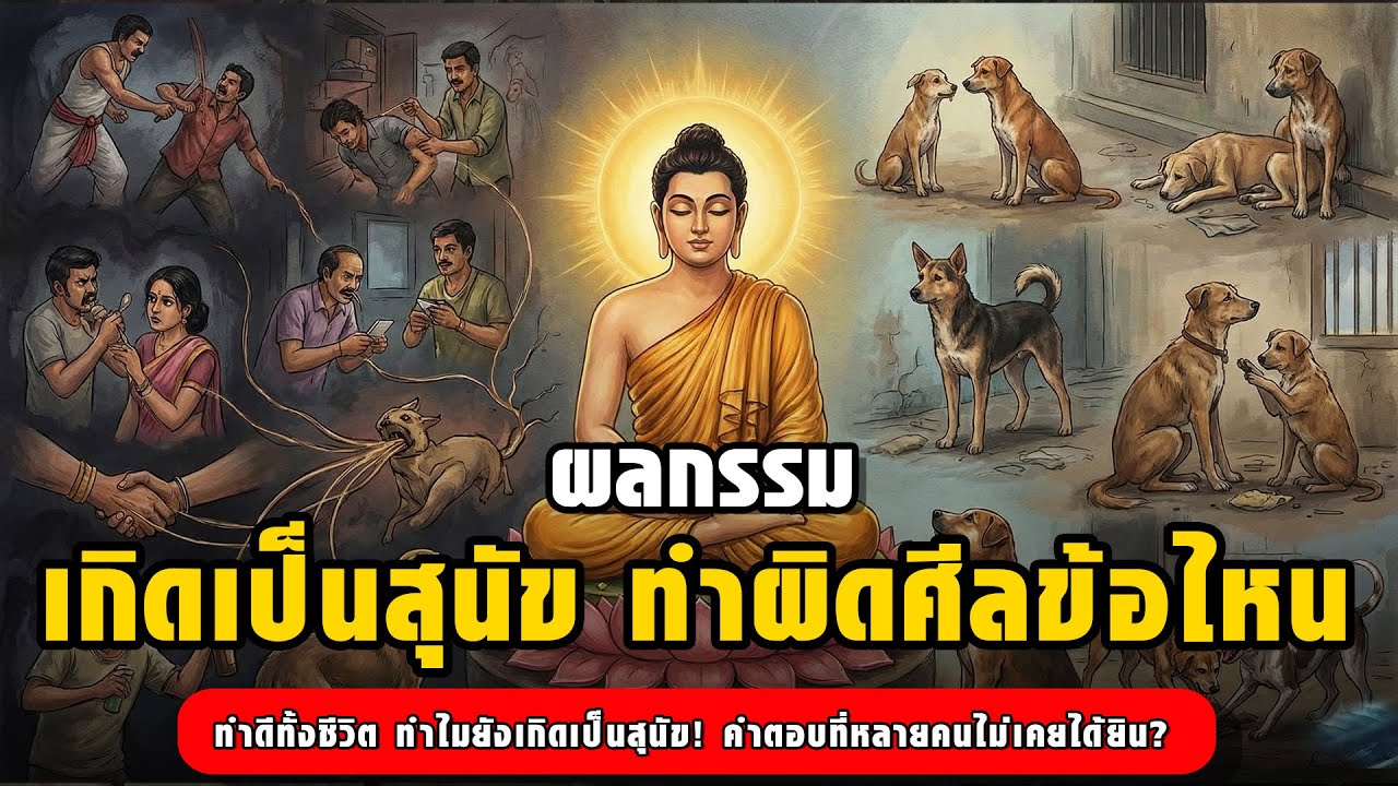 ผลกรรม: เกิดเป็นสุนัข ไม่ใช่บาปแต่คือผลของใจที่หลงทาง