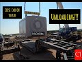 HEAVY HAUL#44 CLOSE CALL ON THE PAD..UNLOADING 140K GENERATOR.. SOME HEAVY TRUCKING!!!#1 HH CHANNEL!