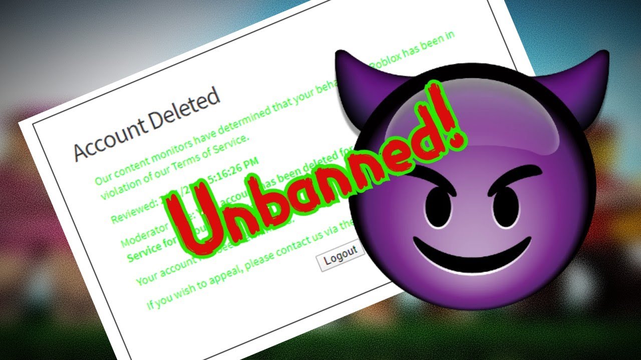 Roblox How To Unbanned Your Roblox Account 2020 Youtube - get unbanned t shirt roblox