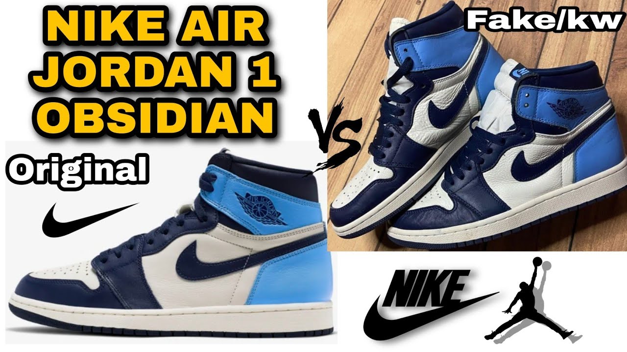 NIKE AIR JORDAN 1 OBSIDIAN CIRICIRI YANG ORI DAN KW YouTube