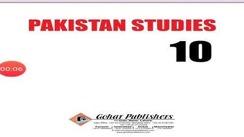 Class 10th subject Pak studies lecture 2 part 1