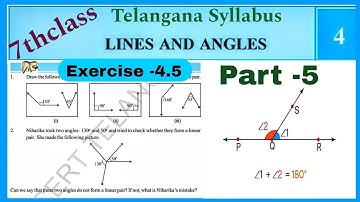 7thClass, Lines and Angles, Exercise 4.5, @mathsworldmakessmartintelugu