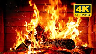 🔥 Cozy Fireplace 4K (12 HOURS). Fireplace with Crackling Fire Sounds. Crackling Fireplace 4K