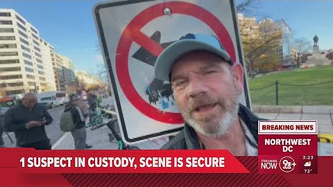 Witnesses describe gunfire near White House as people run for safety