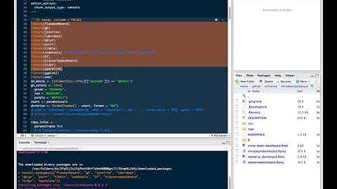 Demonstration of the insertinstall RStudio Addin