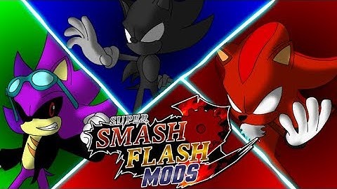 Super Scourge Vs Dark Sonic and Chaos Shadow SSF2 MOD