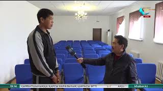 картинка: Атырау облысында бойы 2 метр 15 см, салмағы 150 келі алып жігіт тұрады