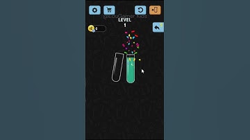 Water Color Sort level 1 😮🧠 #puzzle #braintest #shorts