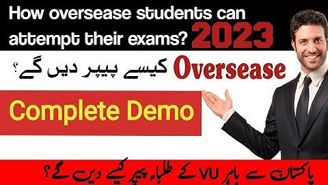 how overseas can attempt their exam?/overseas exam software complete demo/#vu#overseas#exam#software
