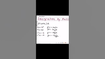 Integration by parts | Mathematics