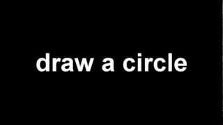 MS Paint tutorials - lesson one - How to draw a circle