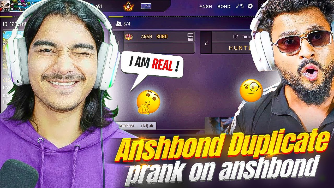 AnshBond Duplicate Prank on Anshbond 😱 He Got Shocked - Who is Real❓