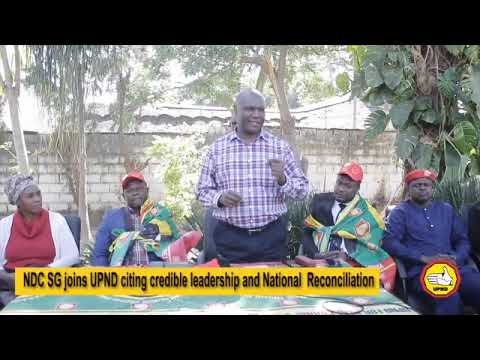 NDC SG JOINS UPND CITING CREDIBLE LEADERS AND NATIONAL RECONCILIATION