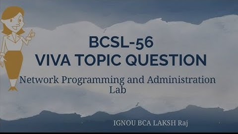 BCSL-056 VIVA TOPICS 📝 QUESTIONS ||IGNOU||